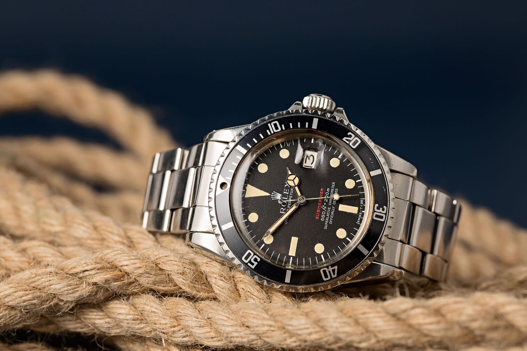 Rolex Dive Watches Vintage Submariner 1680 Red Sub