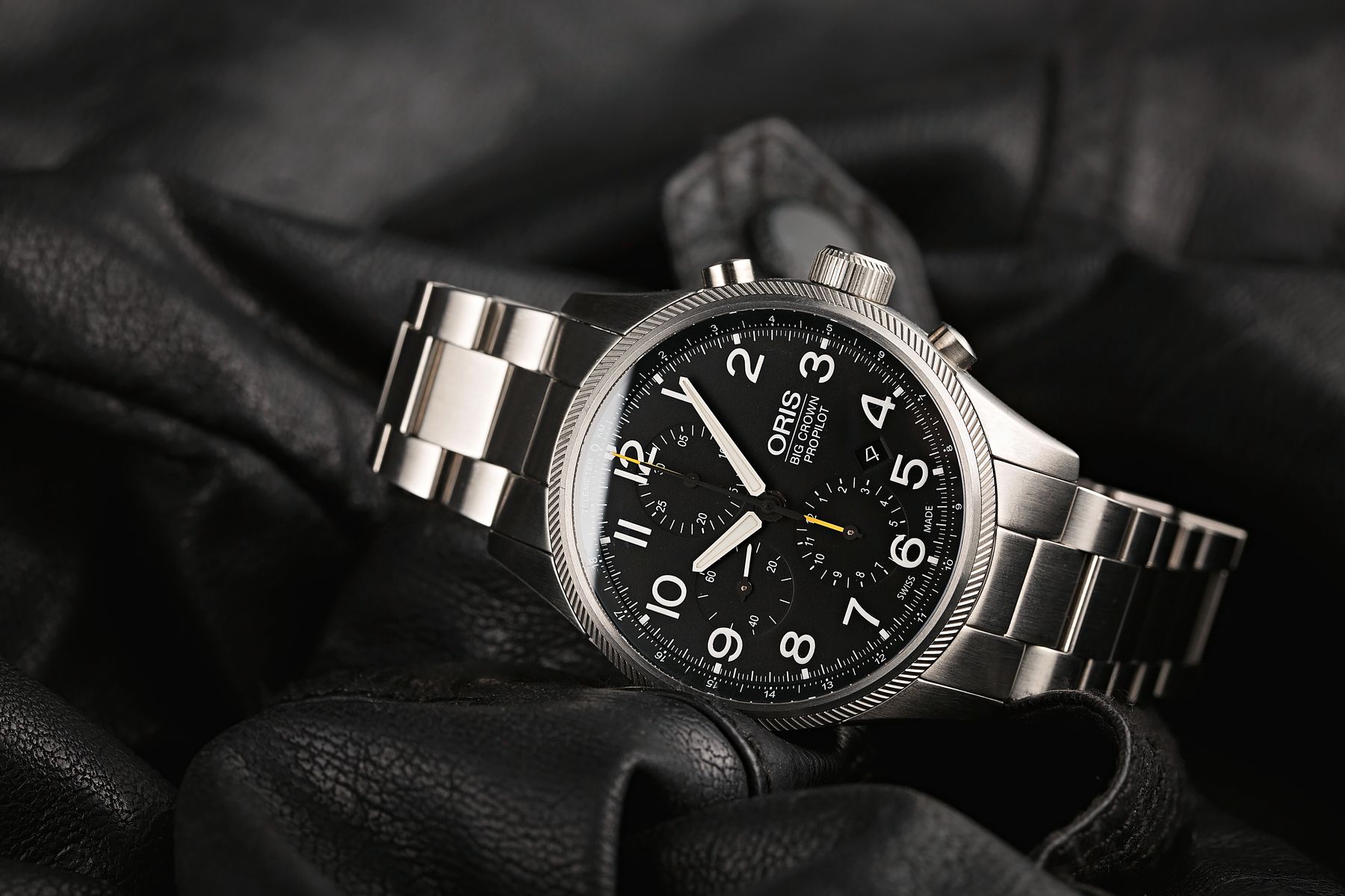 Oris Big Crown ProPilot Chronograph Stainless Steel Black Dial