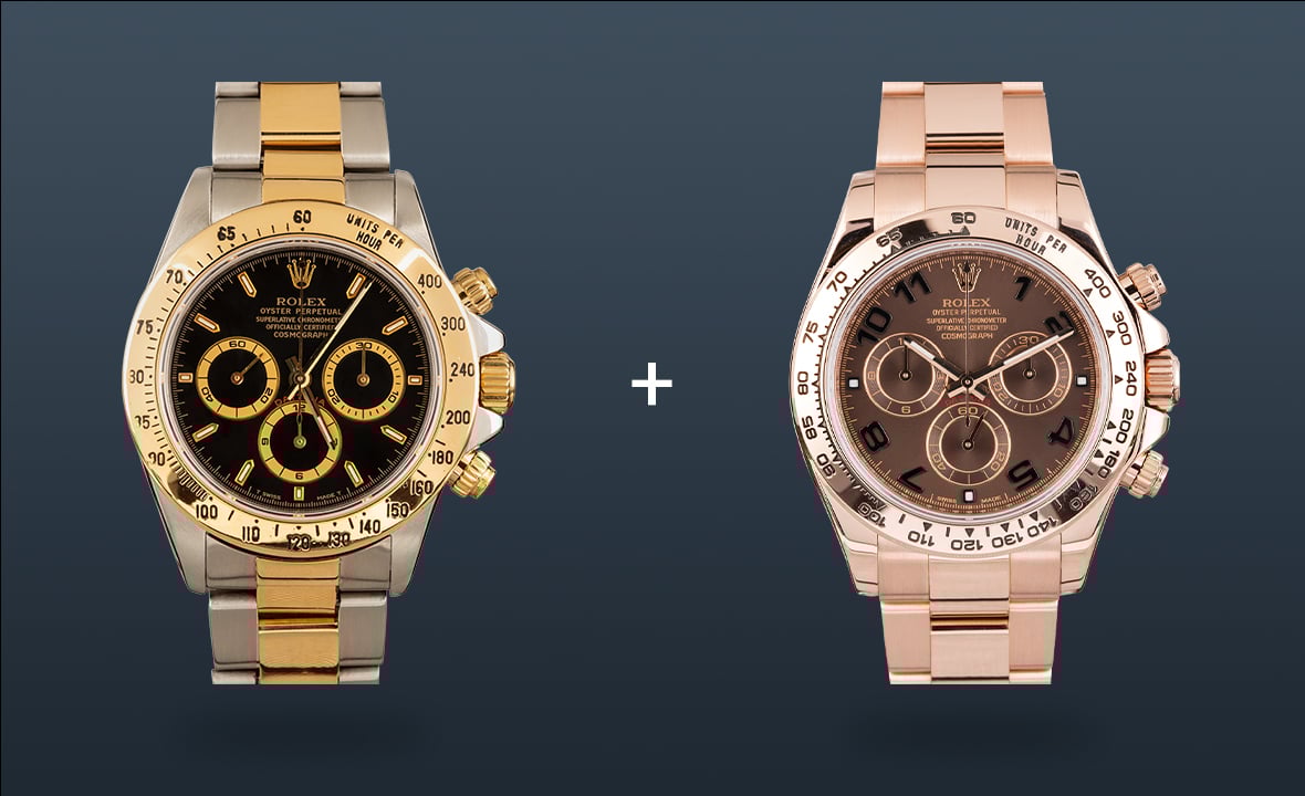 Rolex Watches Daytona Two-Tone Everose Gold
