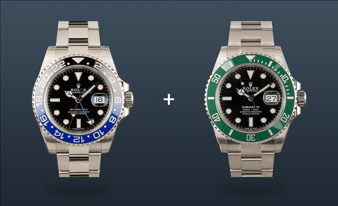 Rolex Watches GMT-Master II Black Green Bezel