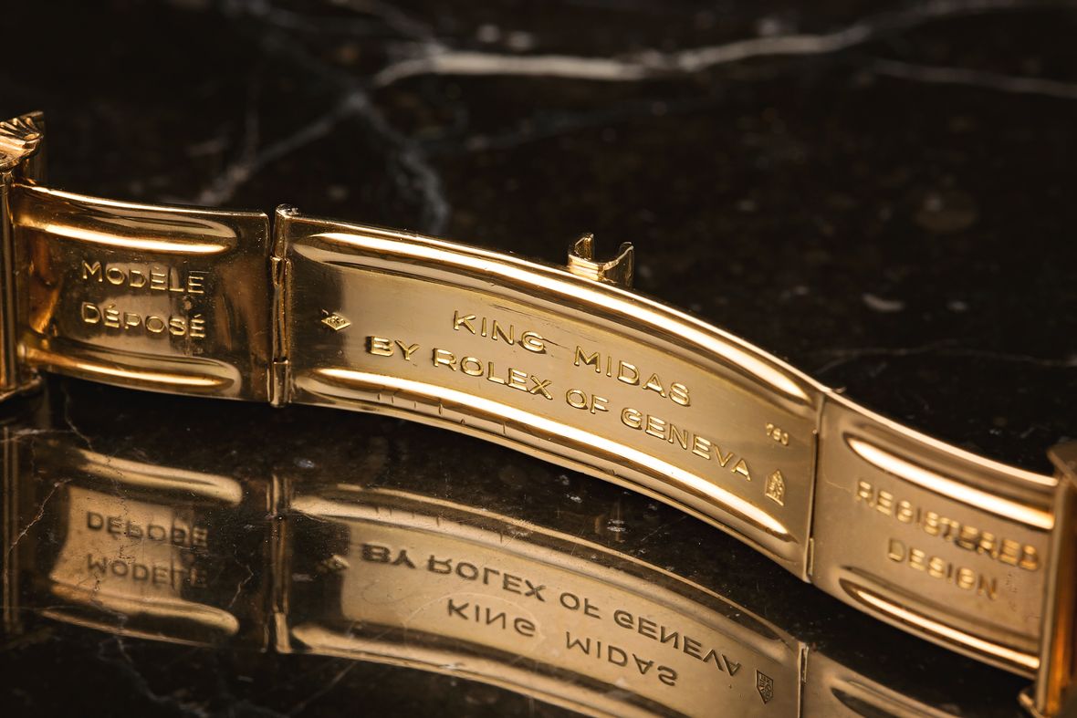 Rolex King Midas Gold Cellini Clasp