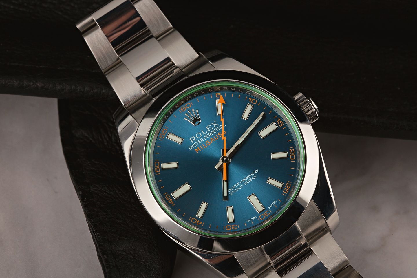 Are The Clear Crystal Rolex Milgauss Watches Discontinued? 116400GV Z-Blue Dial