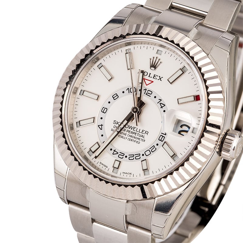 rolex watch white face