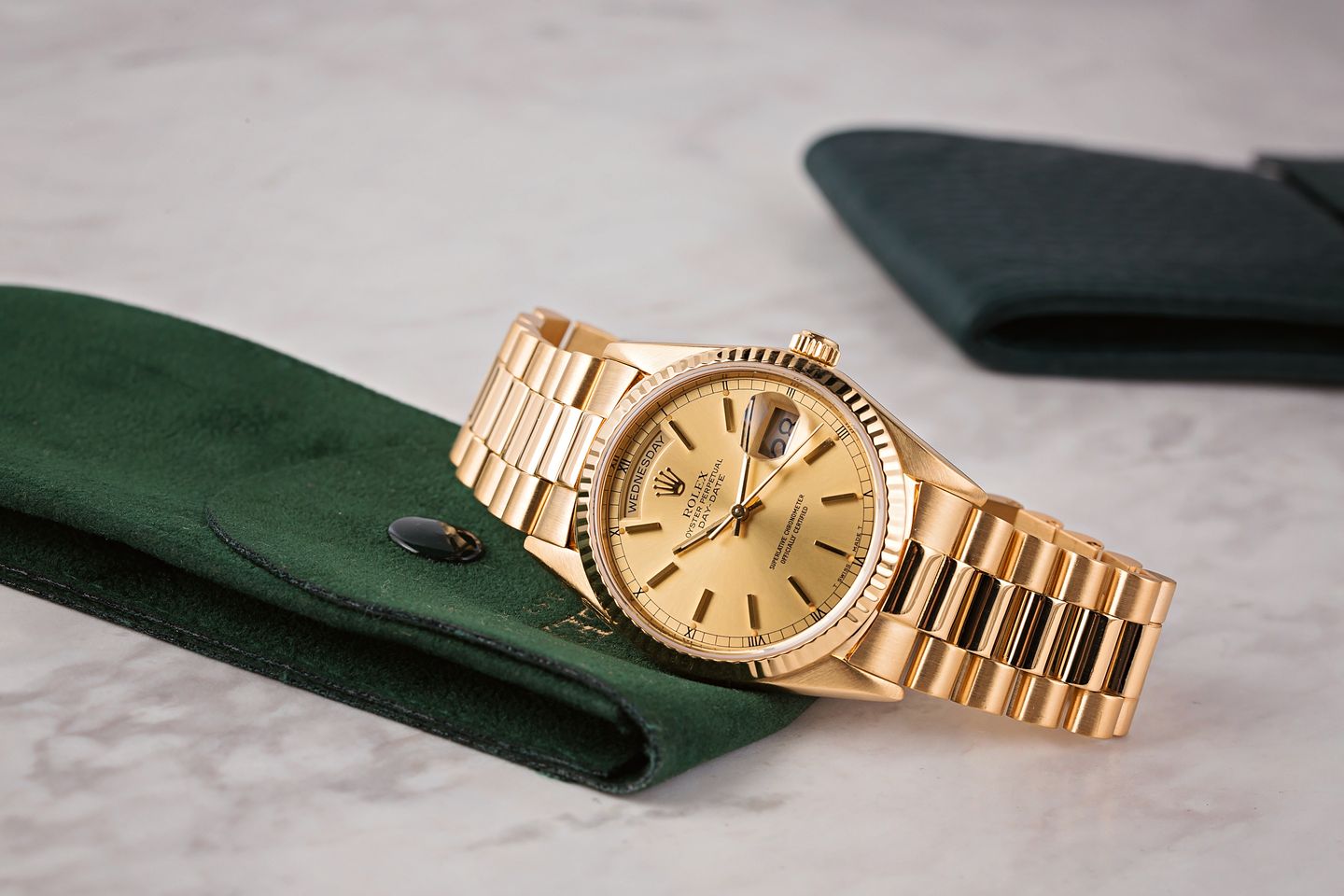 Rolex Presidential New versus Pre-Owned Comparison Day-Date President 18k Gold