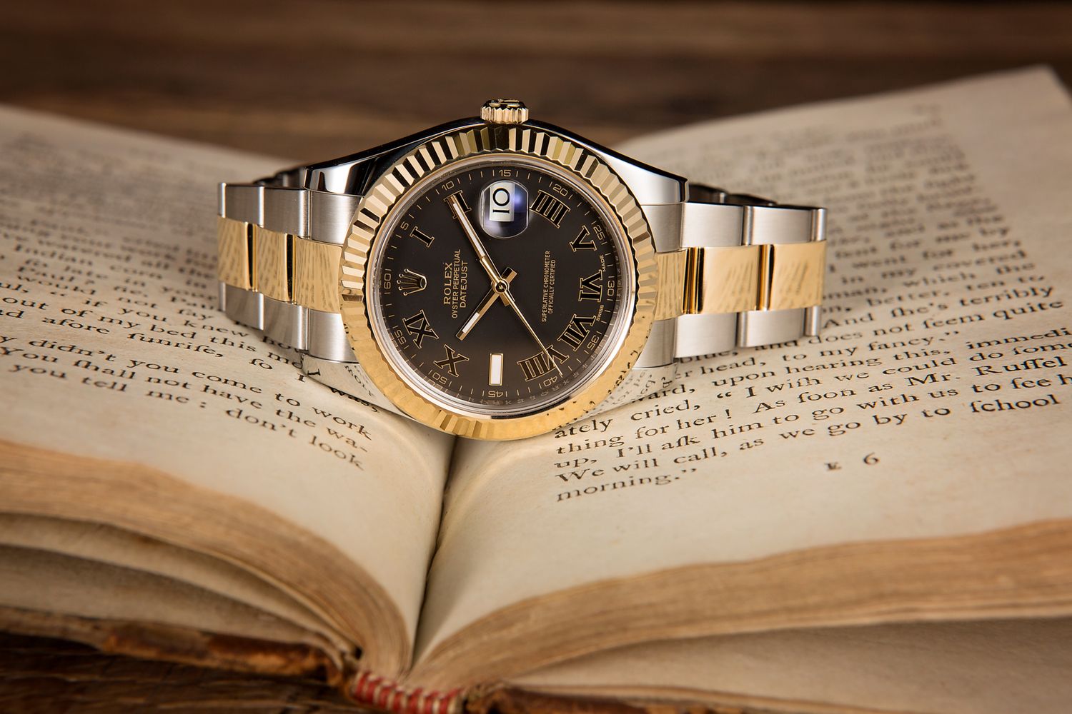 Rolex Oyster Perpetual Datejust Roman Dial Two-Tone Rolesor