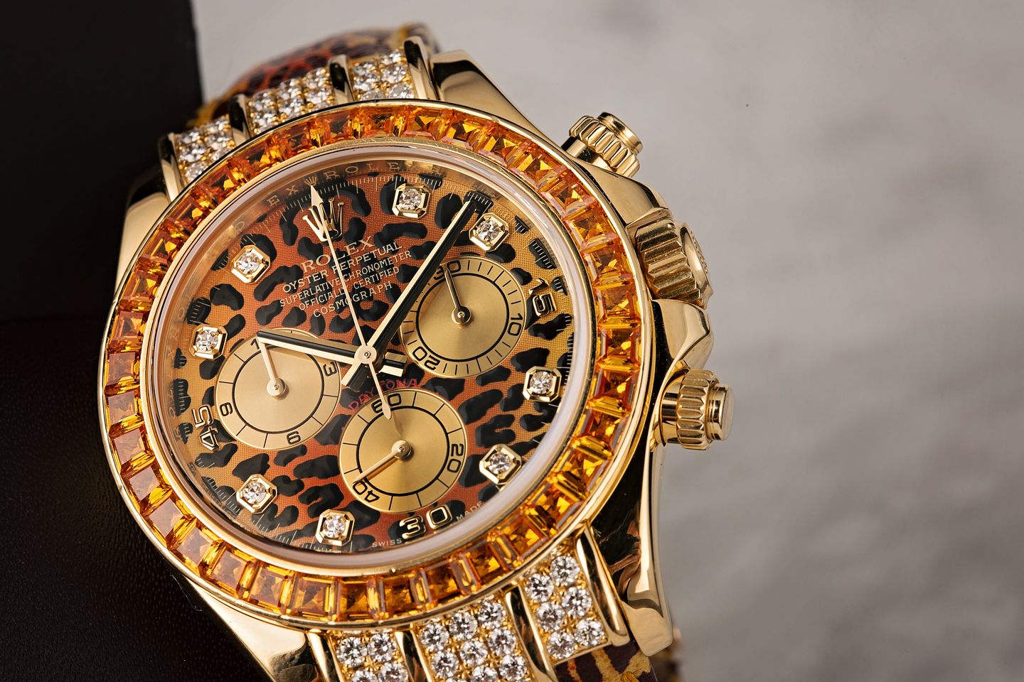 Rappers Rolex Leopard Daytona 116598 SACO