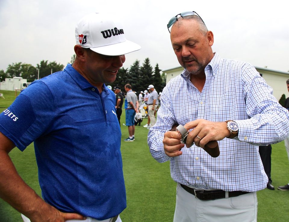 Gary Woodland and Thierry Prissert Gary Woodland and Thierry Prissert