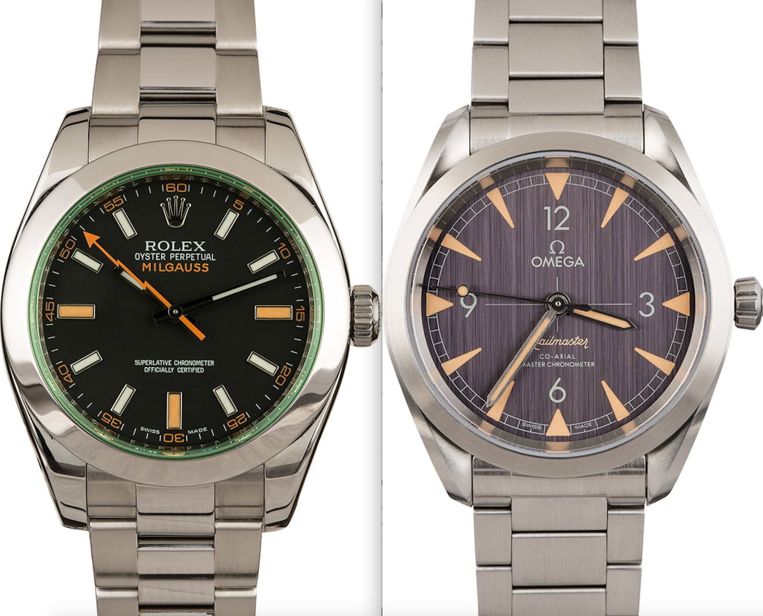 rolex explorer vs omega railmaster