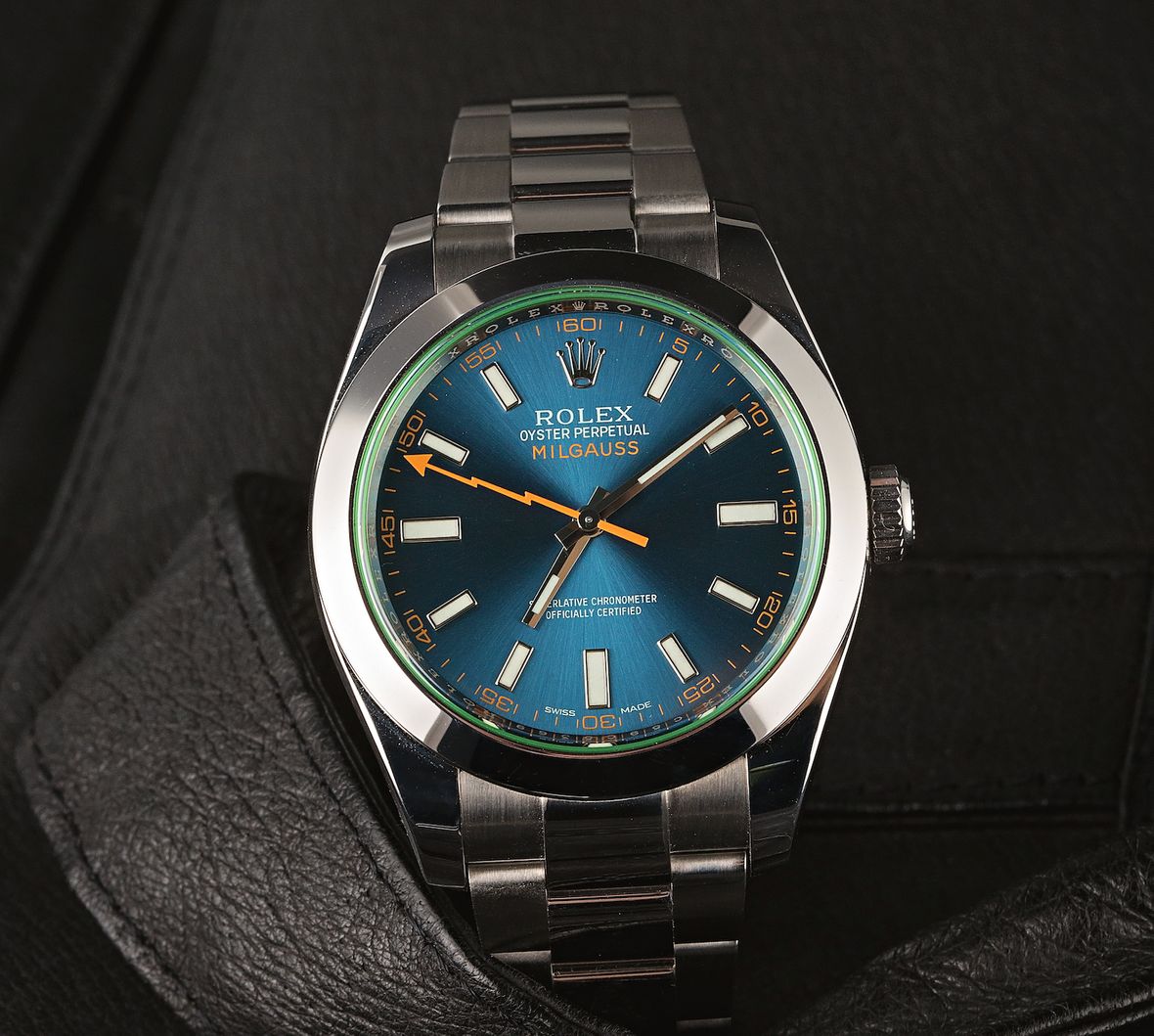 Rolex Milgauss Z-Blue 116400GV Lightning Bold Hand