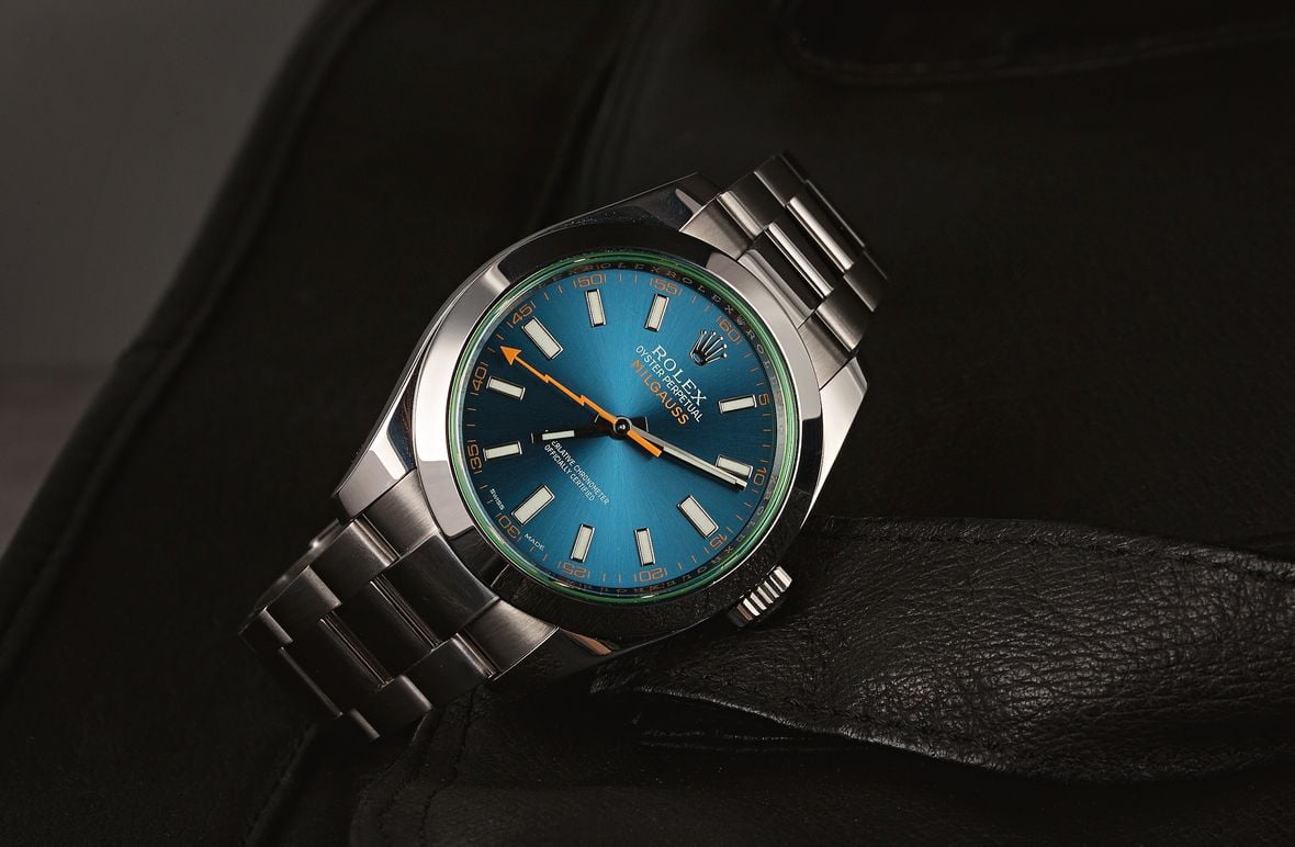 Rolex Milgauss Z-Blue Dial 116400GV Stainless Steel