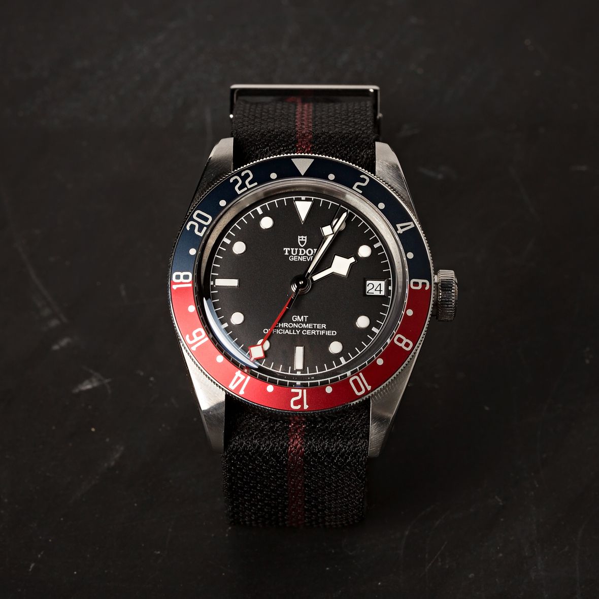 GMT Watches Tudor Black Bay Pepsi Fabric Strap