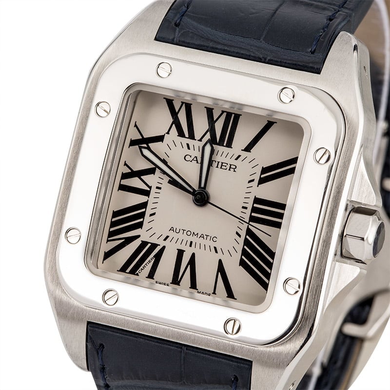 Large Cartier Santos 100