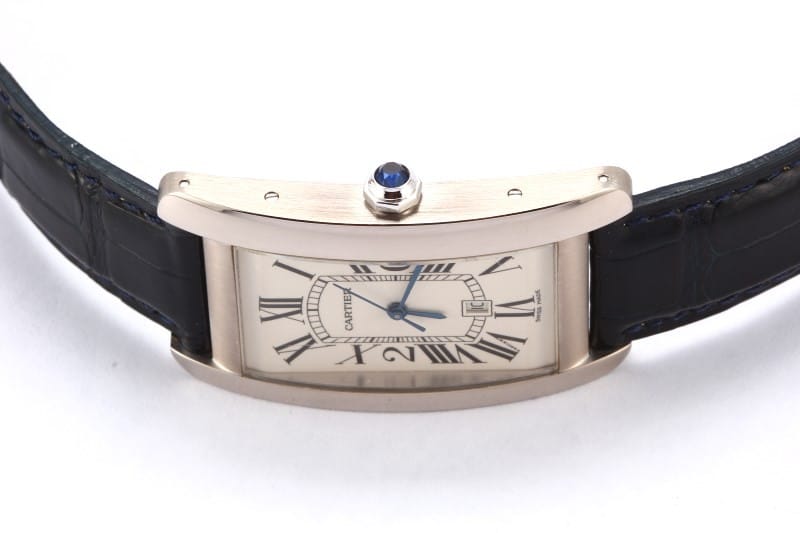 Cartier Tank Americaine 18k white gold