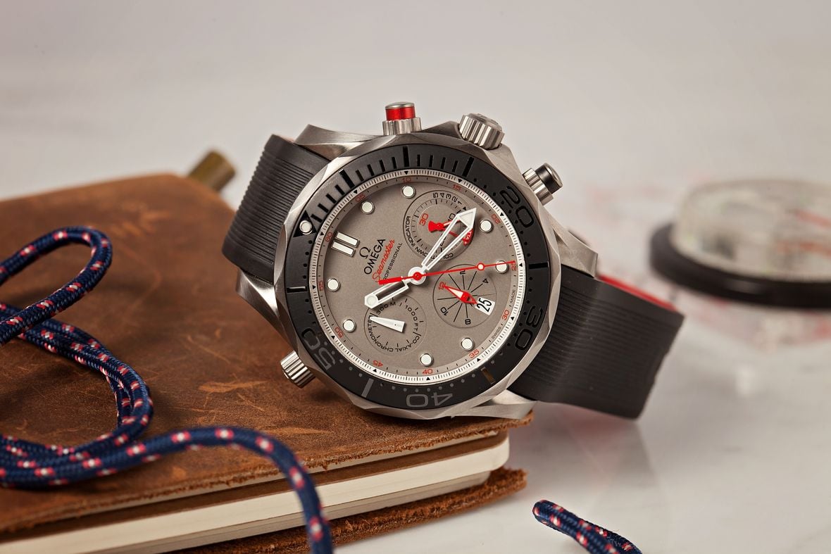 Sailing regatta watches Omega Seamaster Diver 300M Chronograph ETNZ 