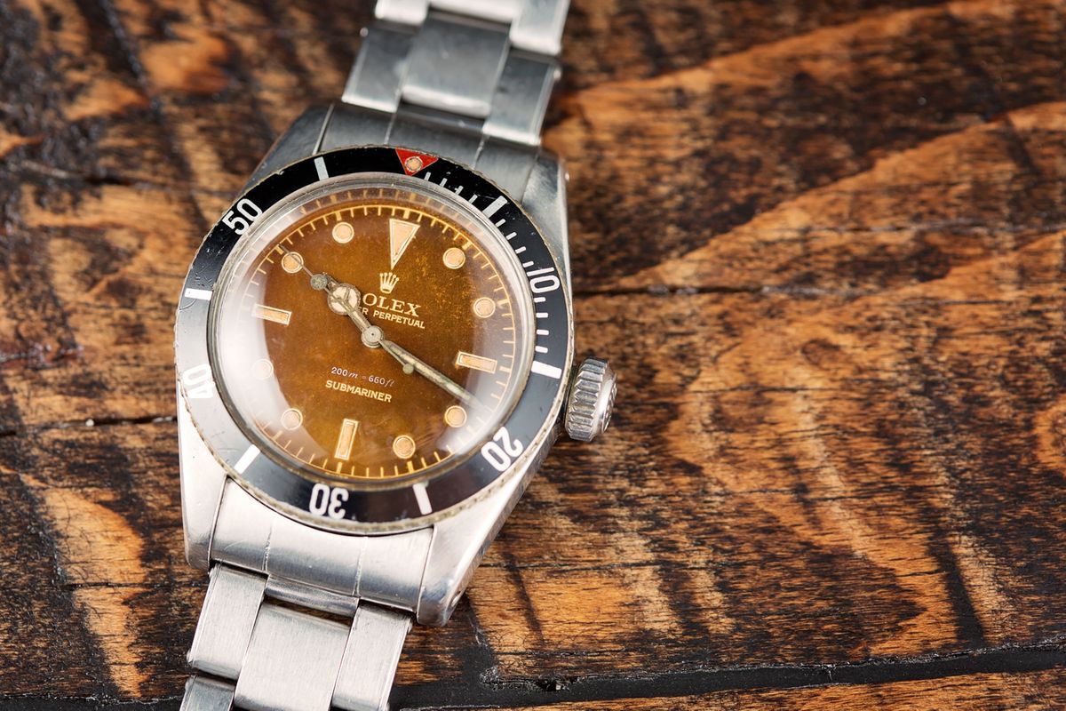 Vintage Rolex Submariner 6538 Tropical Dial