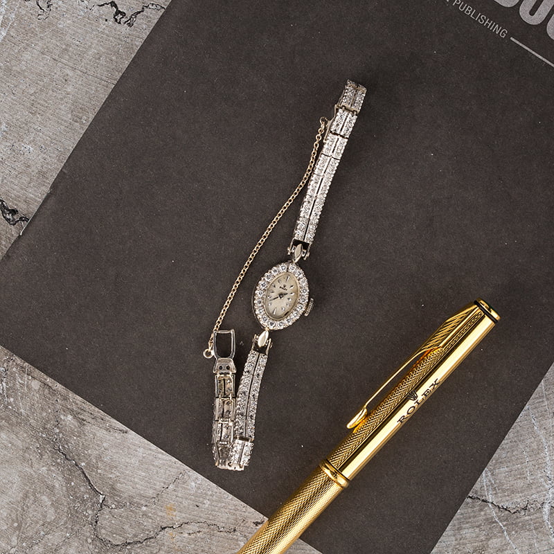 Vintage Rolex Ladies Diamond Cocktail Watch vintage diamond watch on wedding day