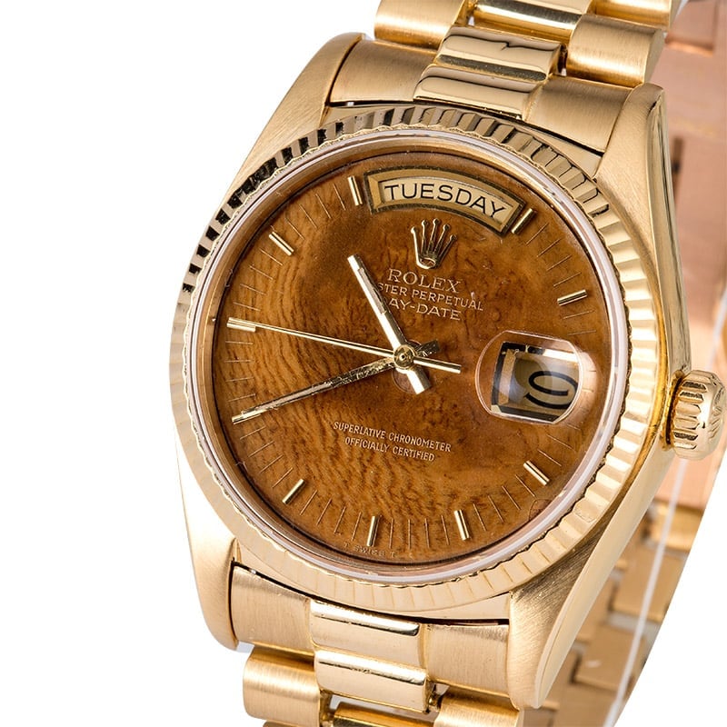 Rolex President Exotic Wood Dial