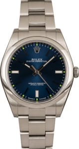 Rolex watch holiday party Oyster Perpetual Stainless steel blue dial