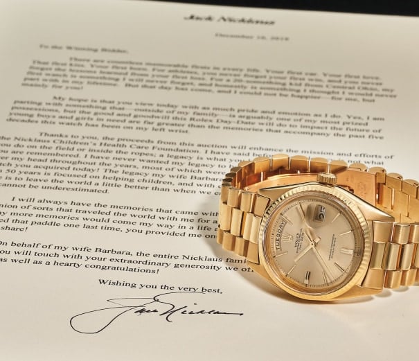 Jack Nicklaus Rolex Day-Date President Golf