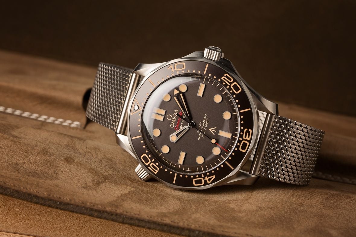 James Bond Omega Seamaster Diver 300M No Time to Die 007 Edition Titanium Mesh Bracelet 