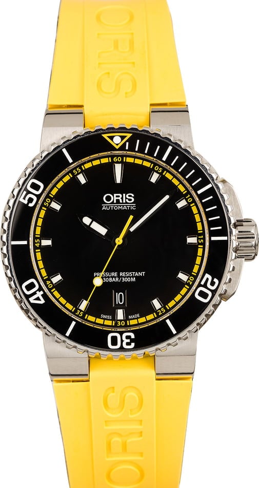 Oris Aquis Yellow strap