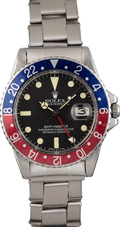 Collect Vintage Rolex Watch GMT-Master 1675