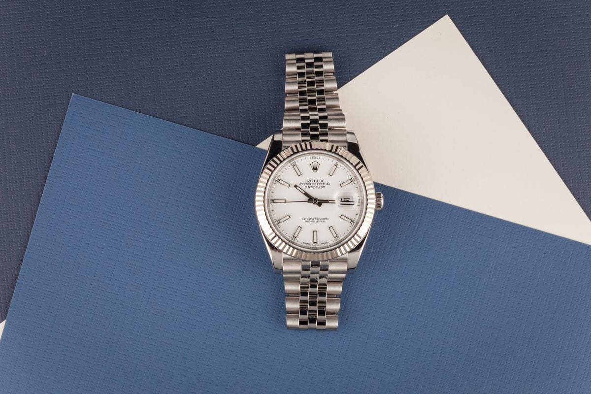 Rolex Datejust 41 ref. 126334 - White Dial White Rolesor Rolex Datejust 41mm Most Popular 126334 Jubilee Bracelet Stainless steel