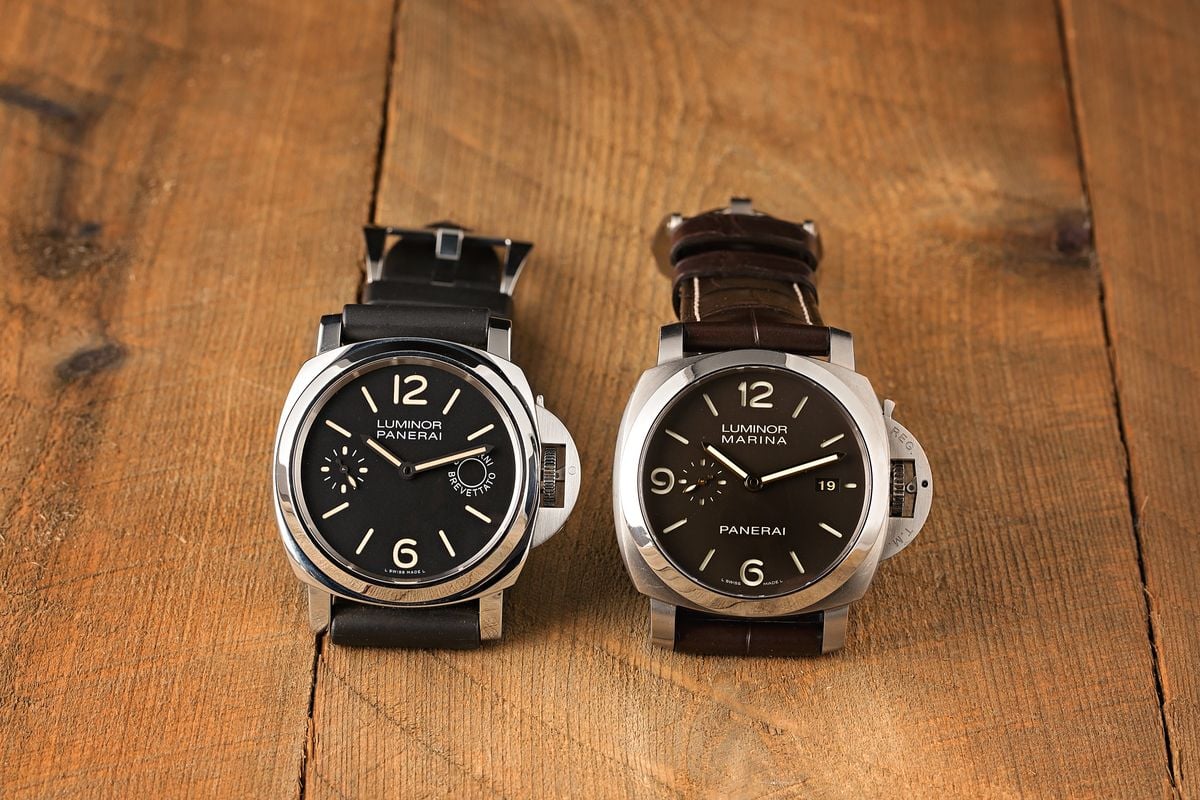 Panerai Luminor versus Panerai Luminor 1950 Cases