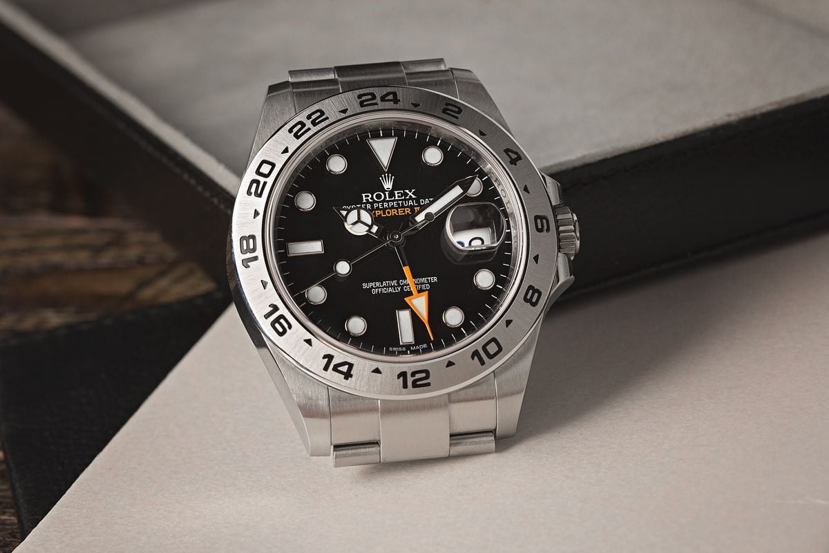 Can you use the Rolex Explorer II as a GMT- Watch black dial