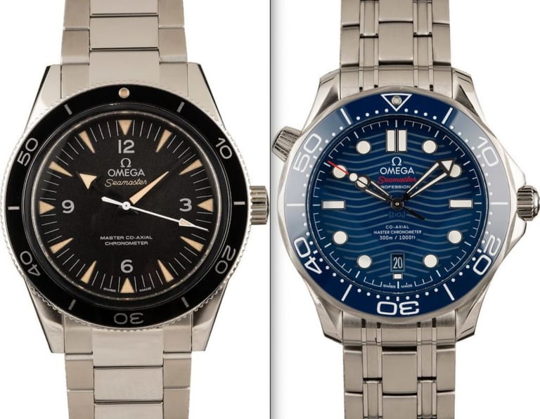 Omega Seamaster 300 vs. Seamaster Diver 300M - Bob's Watches