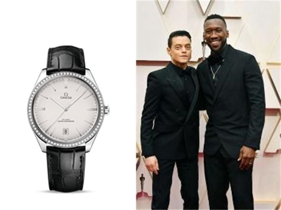 Omega Watches 2020 Academy Awards Mahershala Ali Rami Malek DeVille Tresor