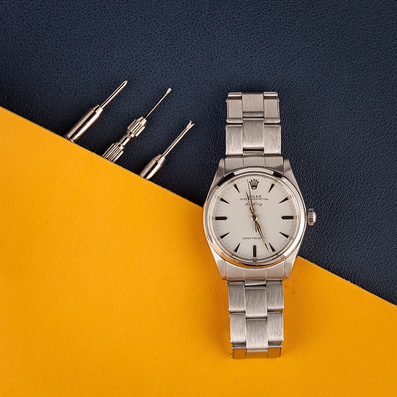 Vintage Rolex Air-King reference 5500 stainless steel buying guide