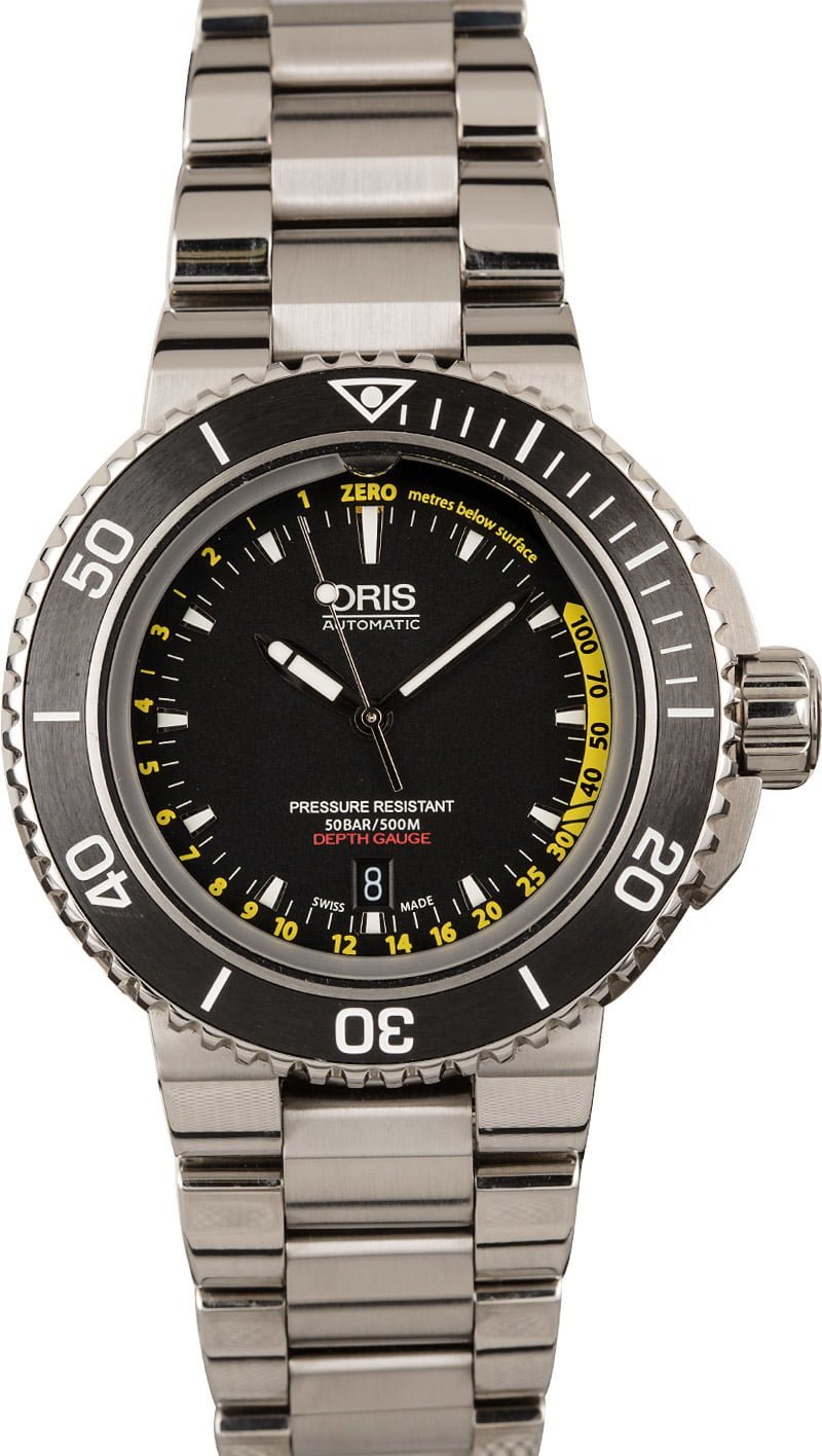 Oris Dive Watches For Watch Snobs Aquis Depth Gauge