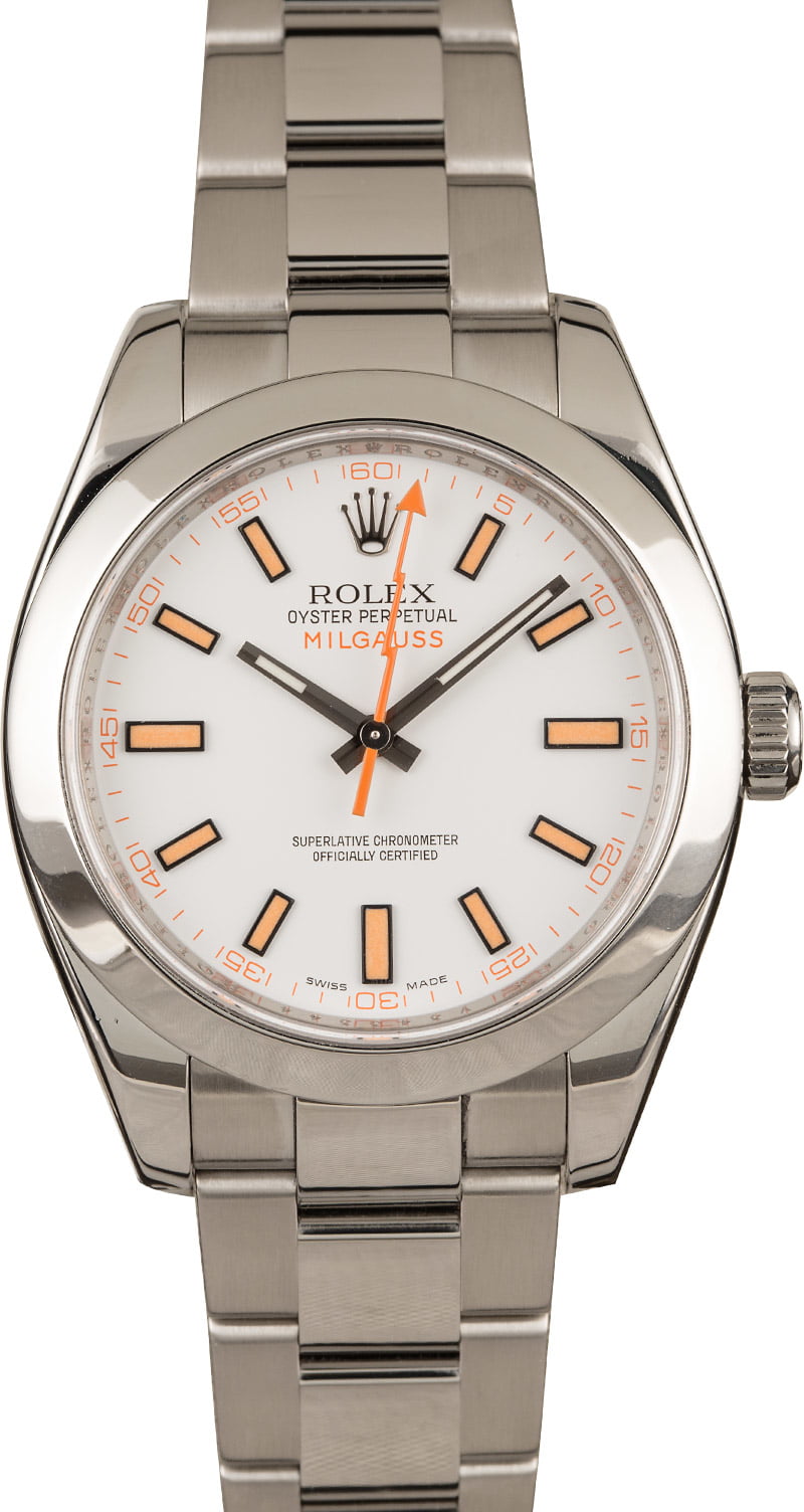Rolex Milgauss ref. 116400 - White Dial Top 3 Undervalued Used Rolex Watches in 2020 Milgauss 116400 White Dial
