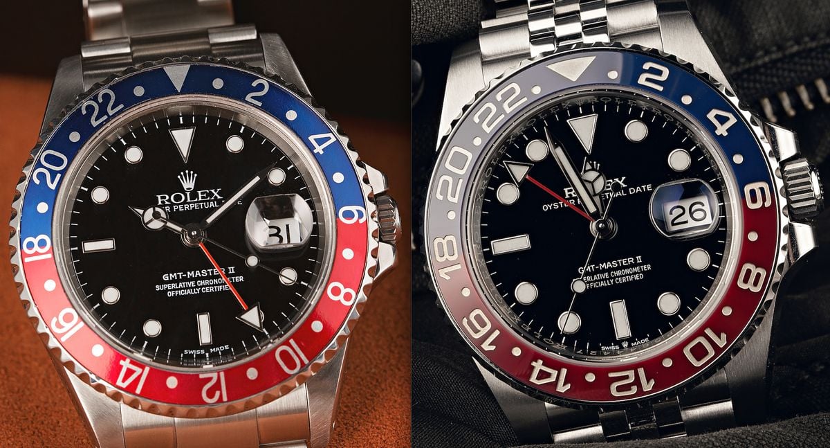 Rolex GMT-Master II Pepsi Comparison Guide 16710 vs 126710