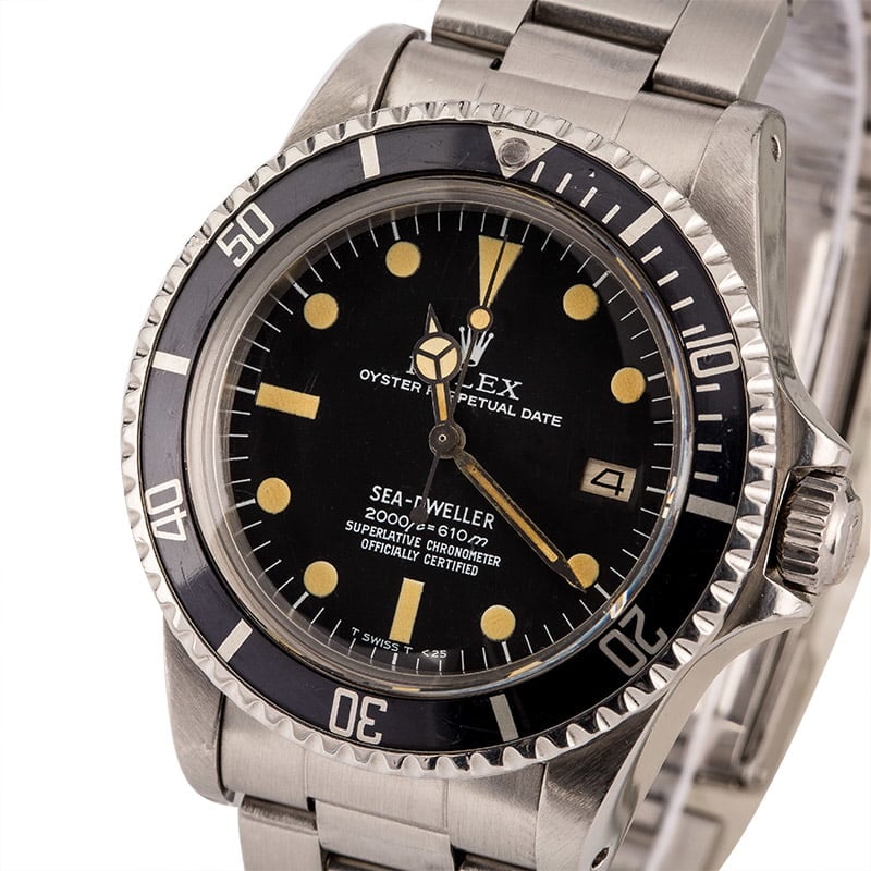 Rolex Sea-Dweller 1665 Tritium vs Rail Dial Comparison