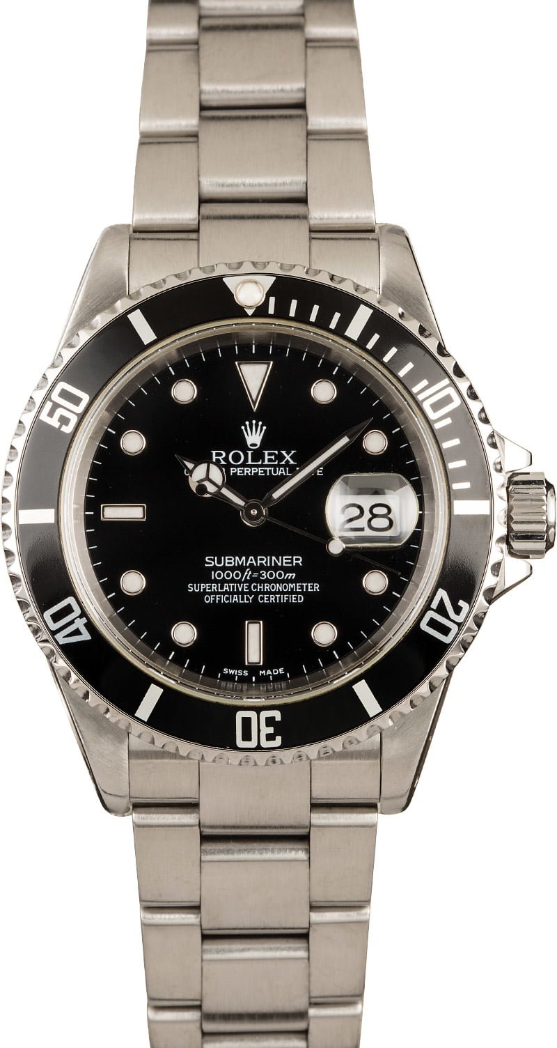 Rolex Submariner 16610 Black 