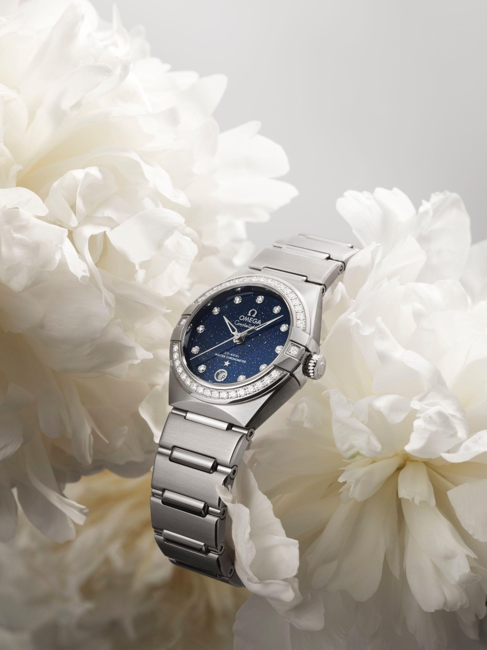 New OMEGA Aventurine Dial Constellation Watches - Diamond Bezel