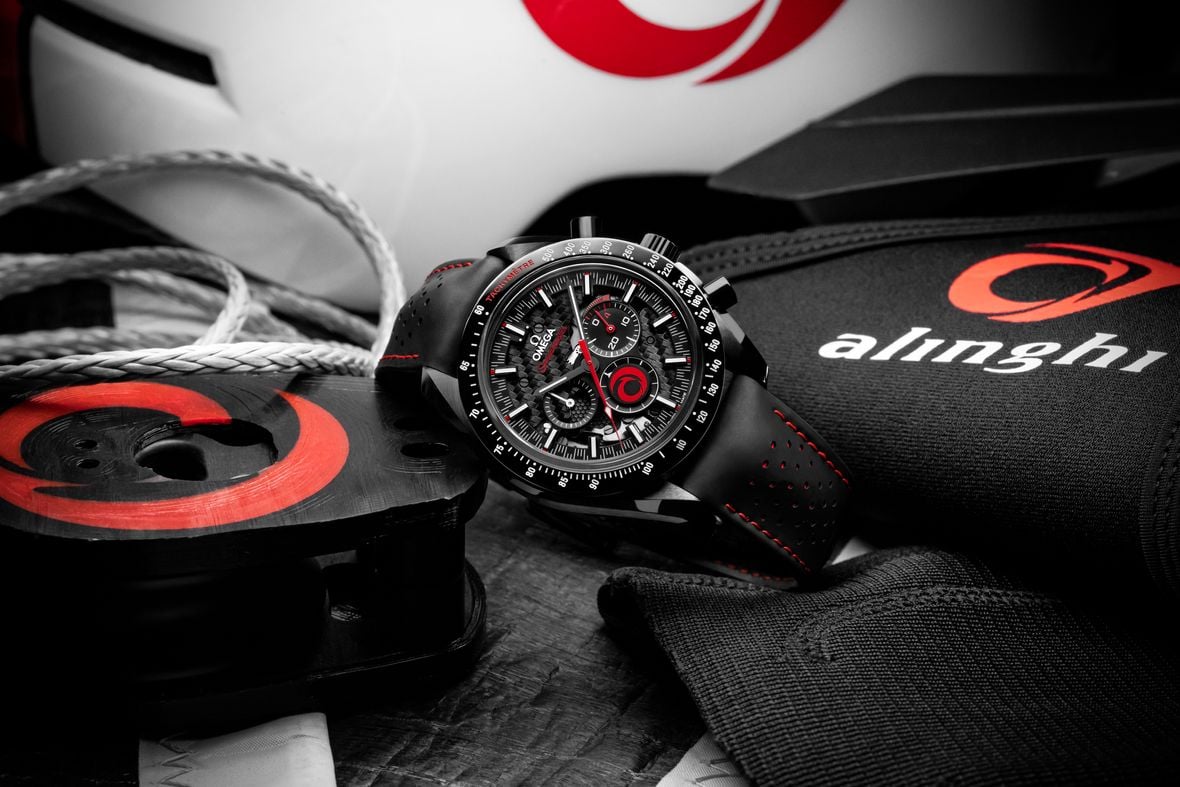 New OMEGA Speedmaster Dark Side of the Moon ALINGHI