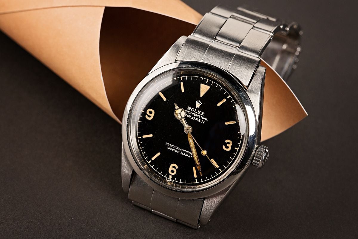 Vintage auction Rolex Omega Sports watches 1960s Explorer 1016
