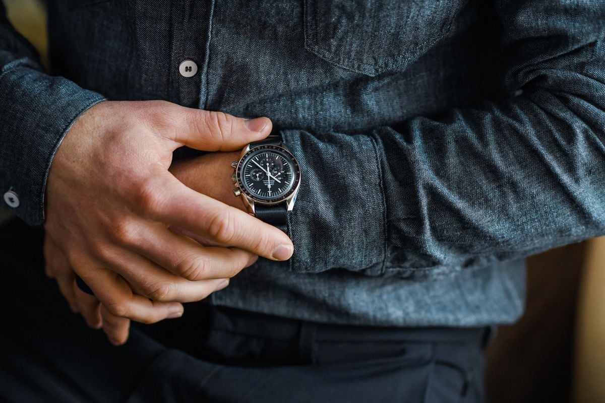 Omega Speedmaster Moonwatch On Wrist