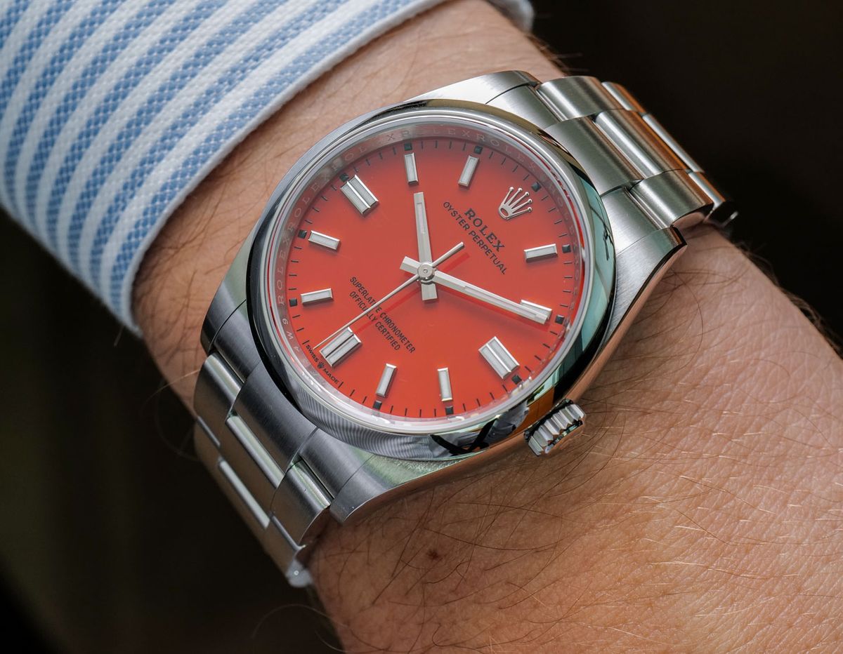 Rolex Oyster Perpetual 36mm 126000 Coral Red Dial