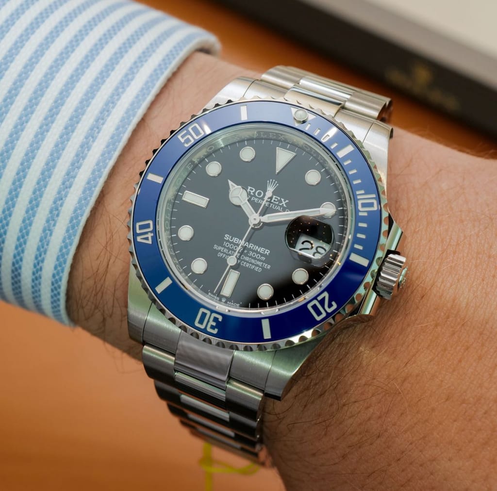 Rolex submariner white gold price outlet