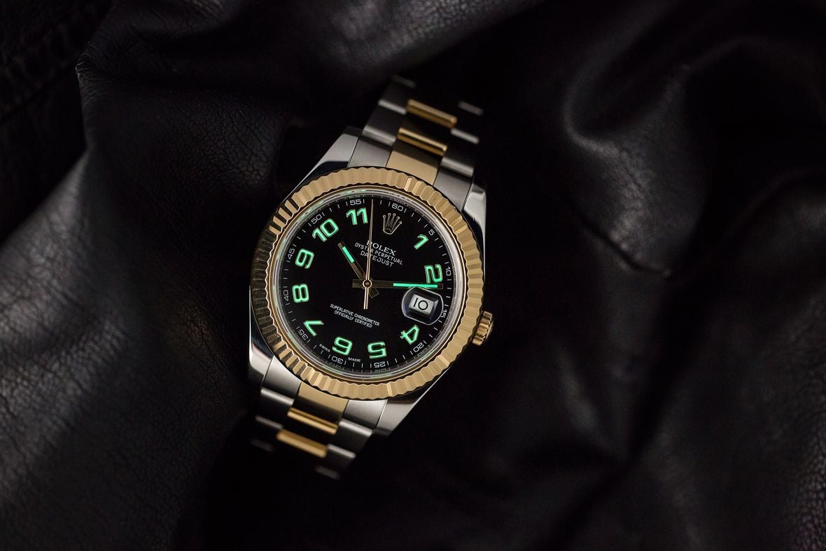 Rolex Datejust II 41mm Arabic Dial Lume