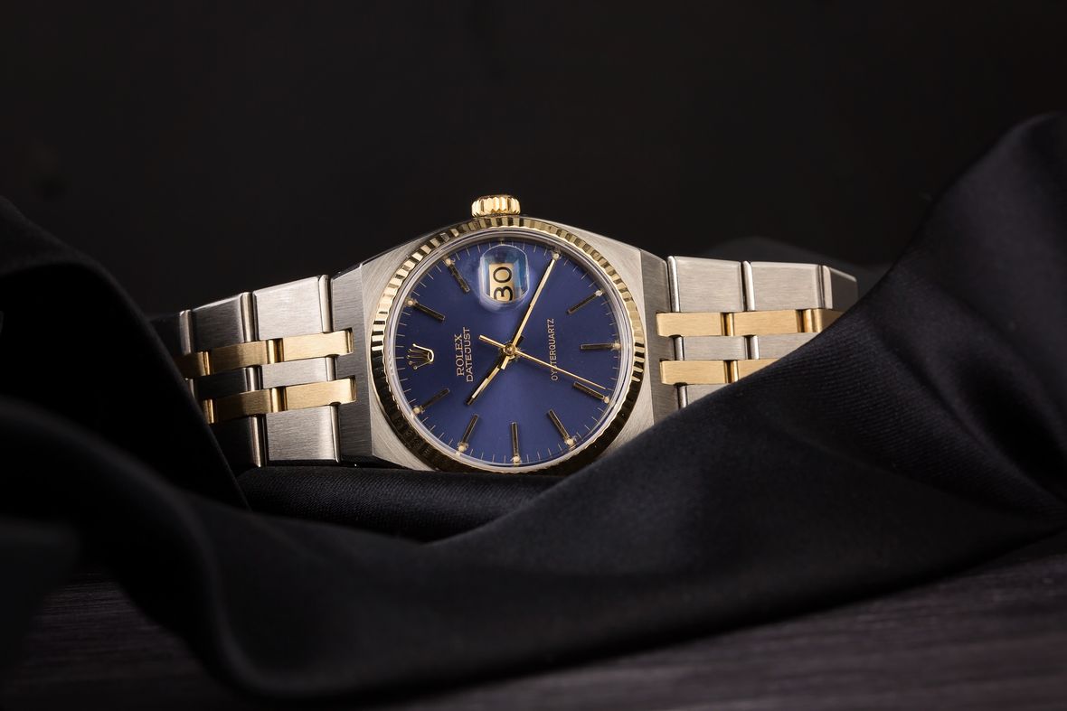 Rolex Oysterquartz Datejust Two-Tone Blue Dial