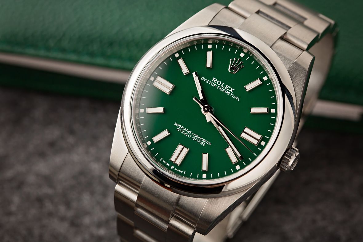 Best Luxury Watches Rolex Oyster Perpetual 41 Green Dial