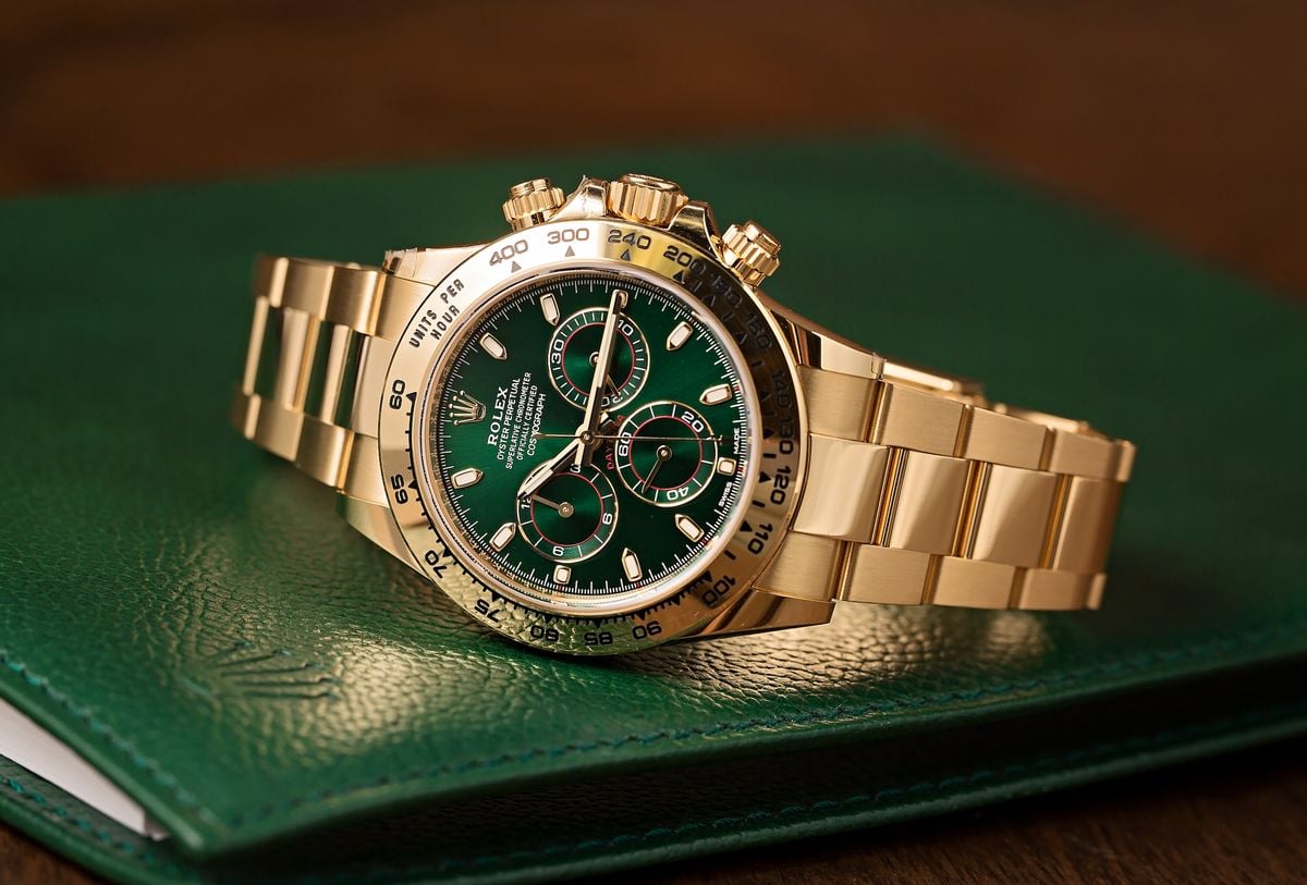 Gold Rolex Daytona Green Dial 116508