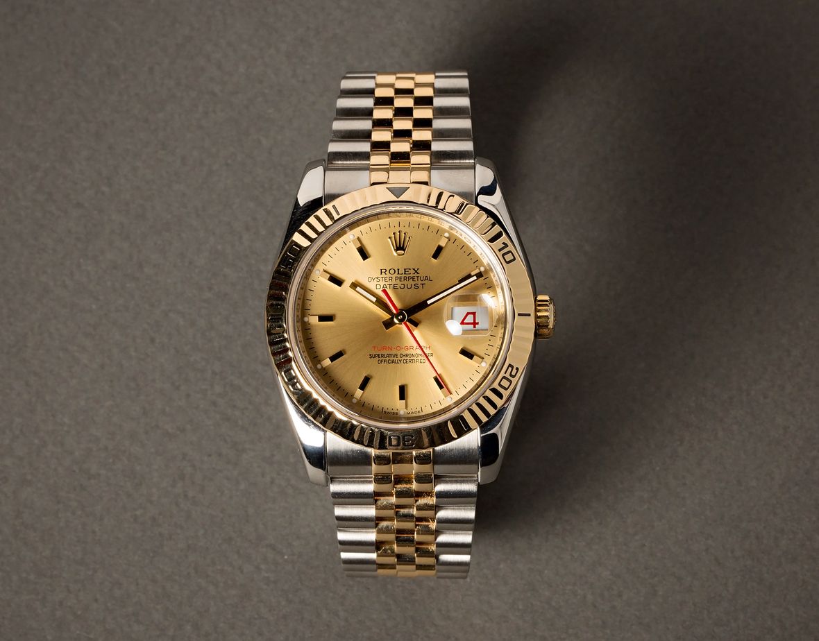 Rolex Datejust Turn-O-Graph Two-Tone Thunderbird