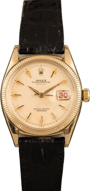 Vintage Rolex Datejust 36 Gold 6305 