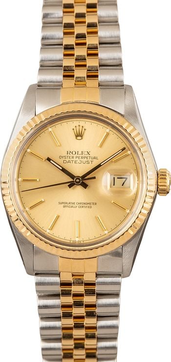 Rolex Datejust 36 Two-Tone Steel Gold 16013